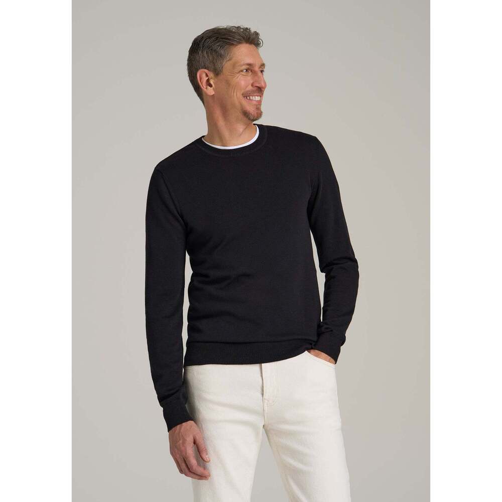 American Tall Everyday Crewneck Sweater for Tall Men in Black Size XLXL / Tall /
